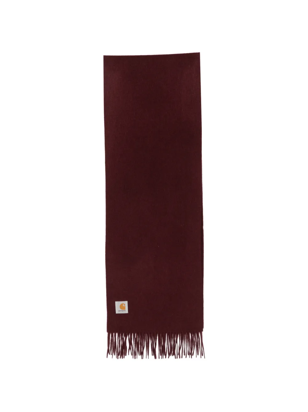 Carhartt WIP fringed knitted scarf Rood
