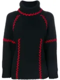 Alexander McQueen chunky turtle neck jumper - Black
