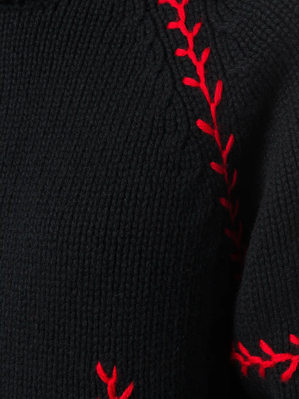 Alexander McQueen chunky turtle neck jumper Zwart