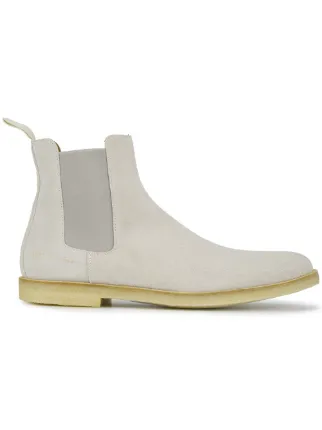 common projects chelsea boots grey suede