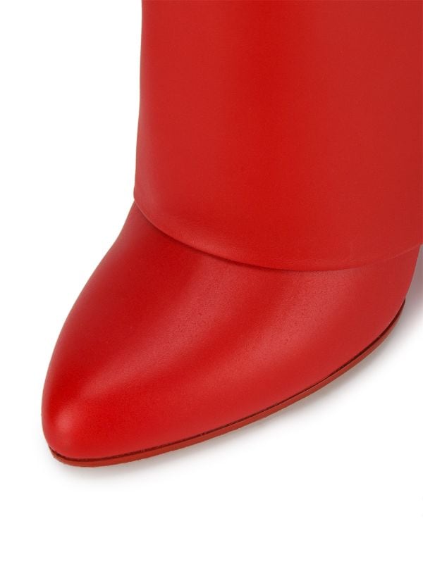 givenchy shark lock boots red