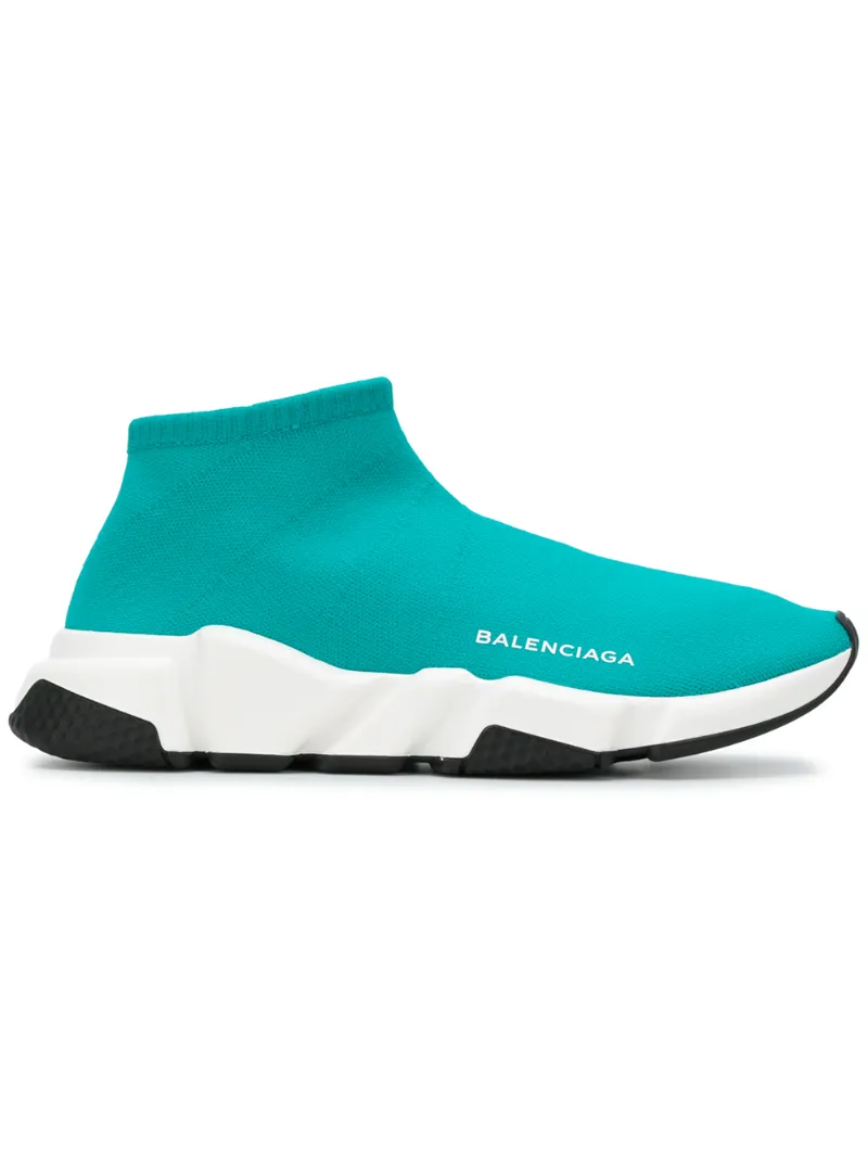 balenciaga speed trainer turquoise