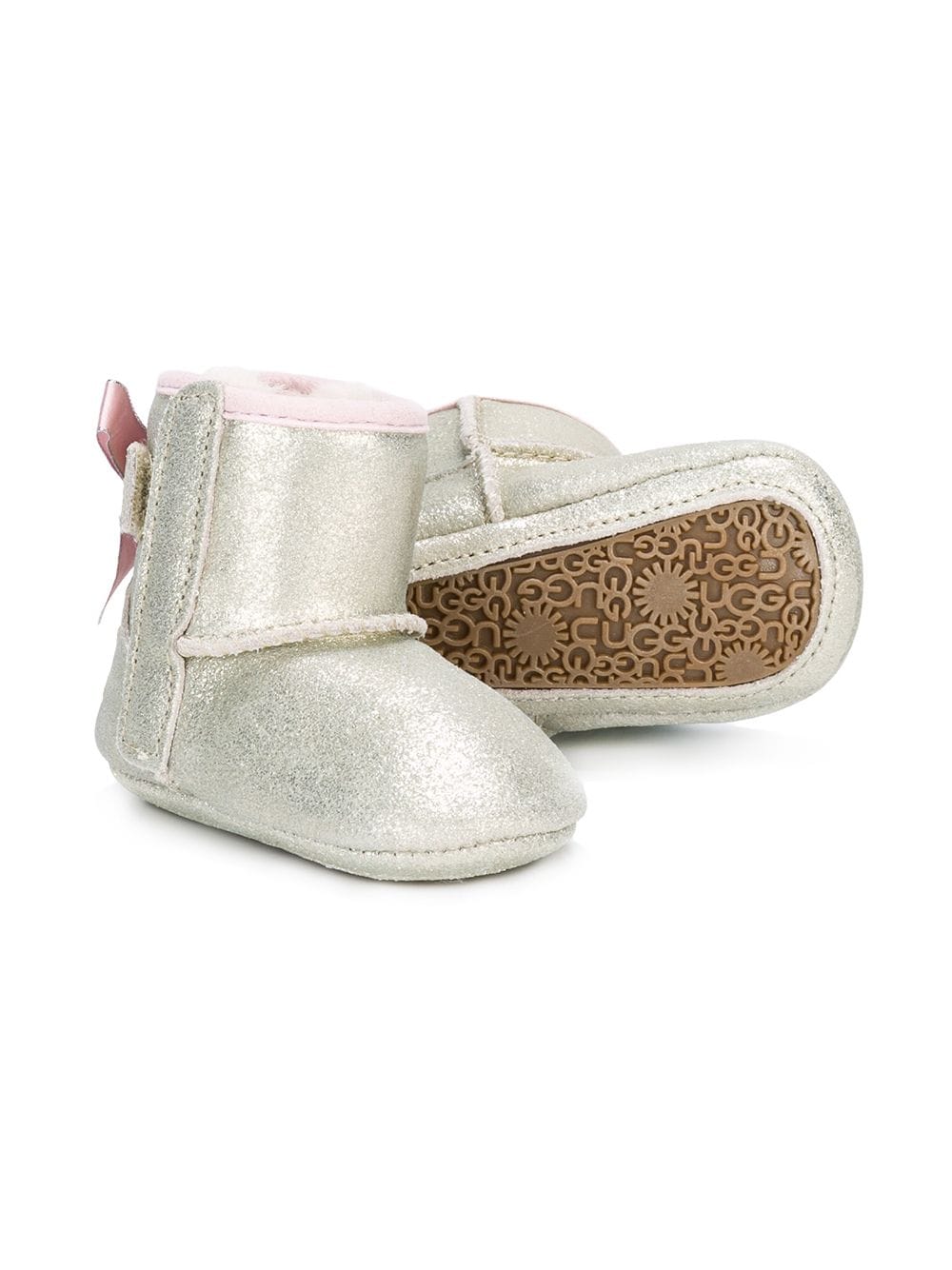 фото Ugg Australia Kids блестящие угги-пинетки 'Jessi Bow II'