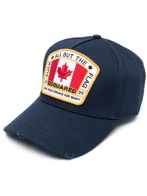 DSQUARED2 gorra de béisbol con la bandera canadiense