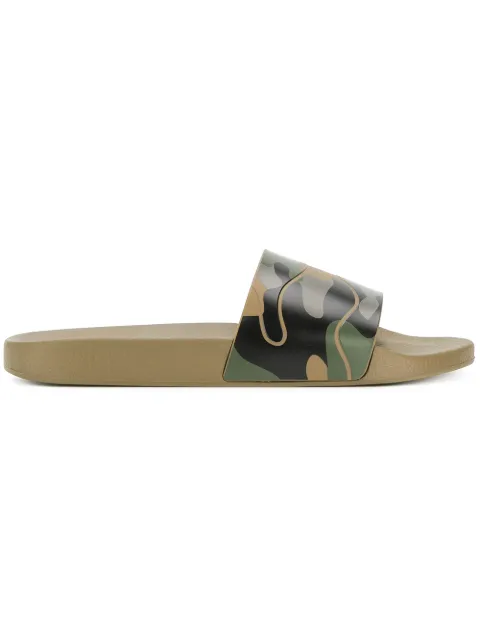 Valentino Garavani camouflage slides