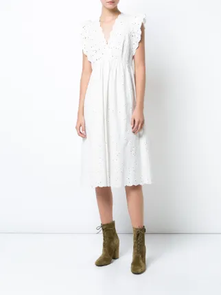 Ulla Johnson Broderie Anglaise Dress Farfetch Ulla Johnson Broderie Anglaise Dress