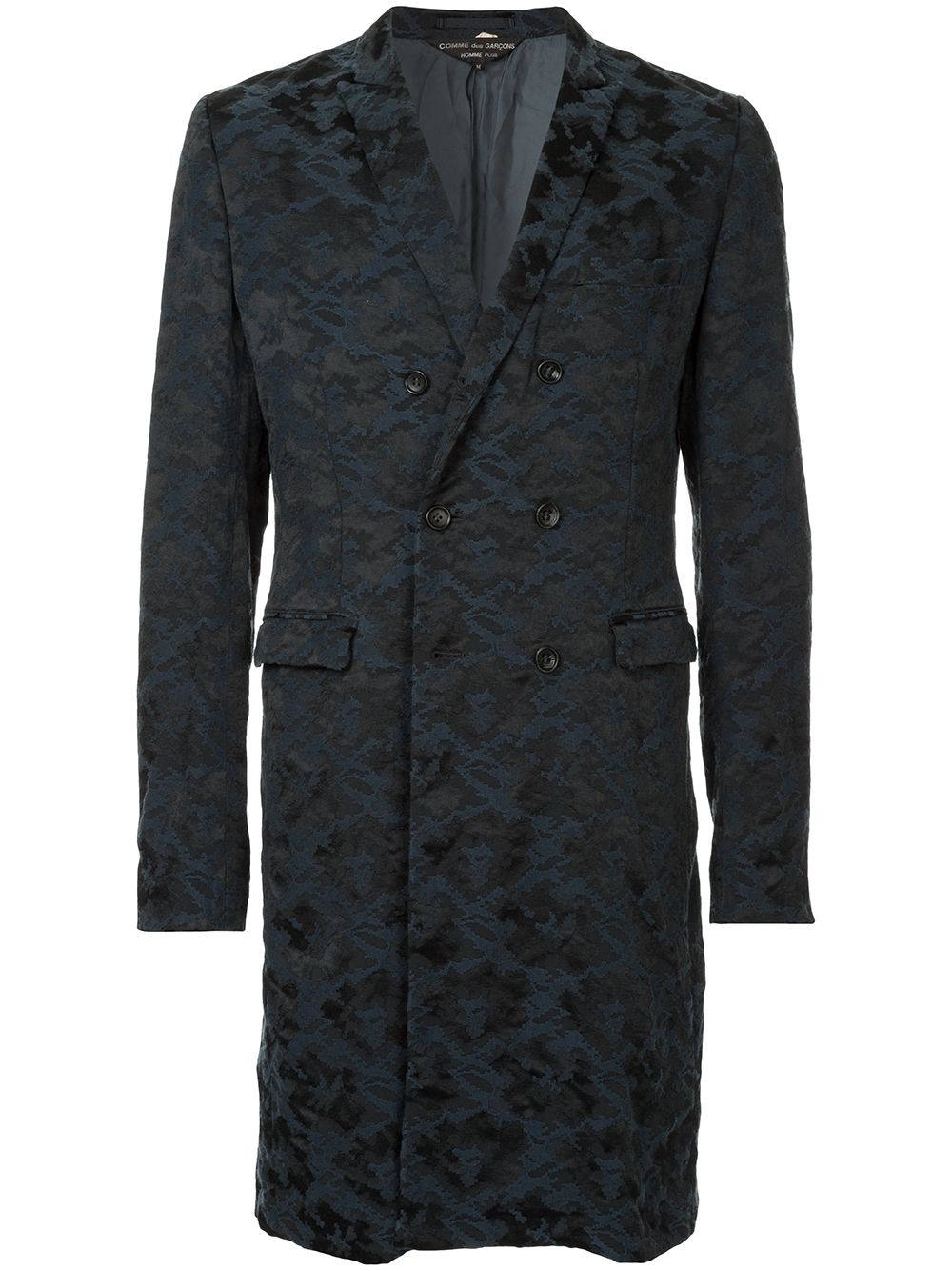 фото Comme Des Garçons Pre-Owned камуфляжное однобортное пальто