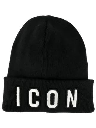 Black icon beanie Clearance