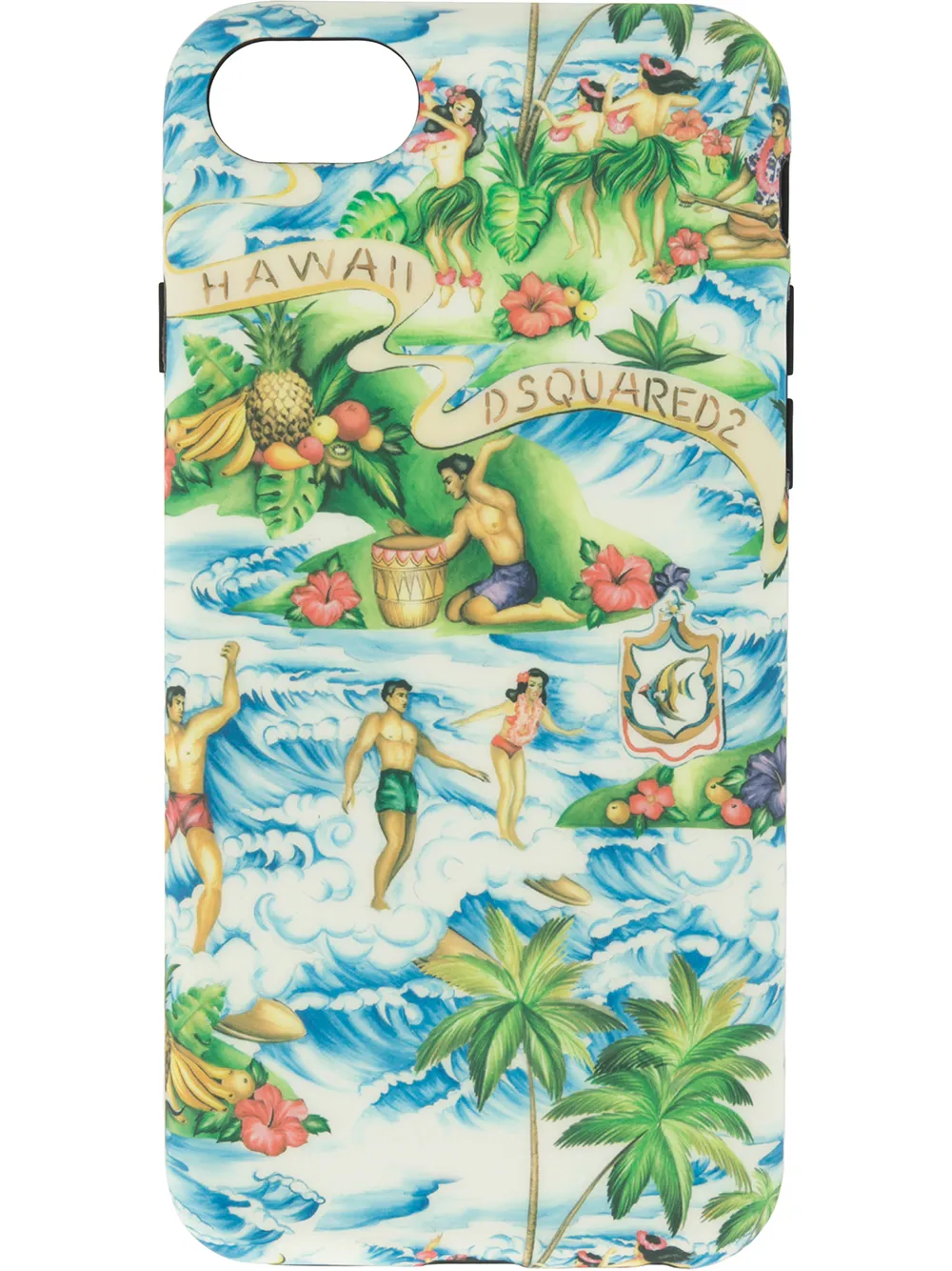 Dsquared2 Hawaiian Print iPhone 8 Case Farfetch