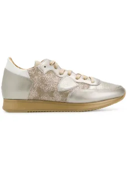 Low Priced Slip On Philippe Model in laminated leather and grey paillettes Trainers Grey Low Priced Slip On Philippe Model in laminated leather and grey paillettes Trainers Grey
