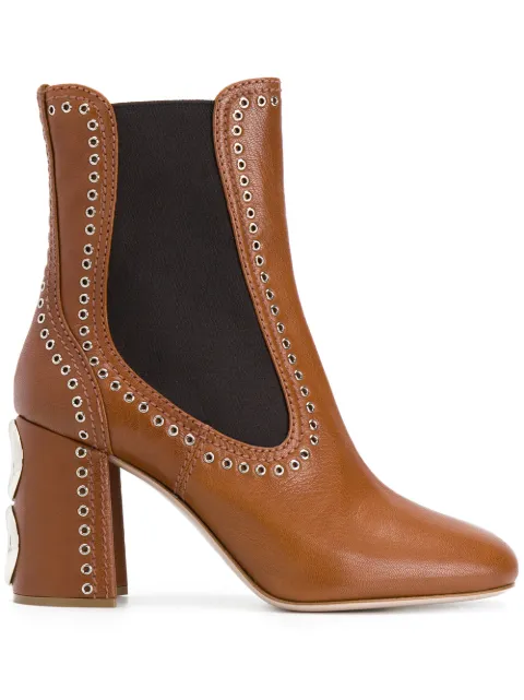 miu miu canvas ankle boots
