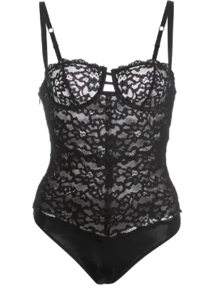 Fleur Du Mal Venus lace-trim Bodysuit - Farfetch