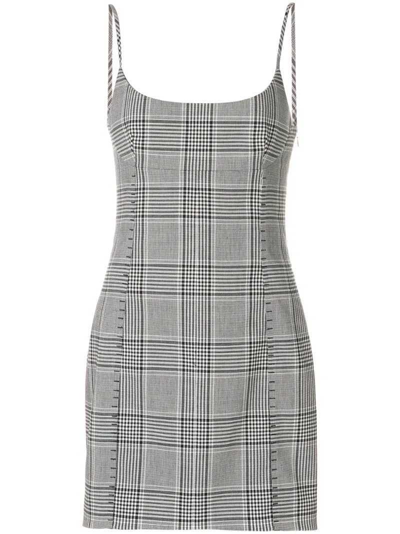 короткое платье в клетку Alexander Wang