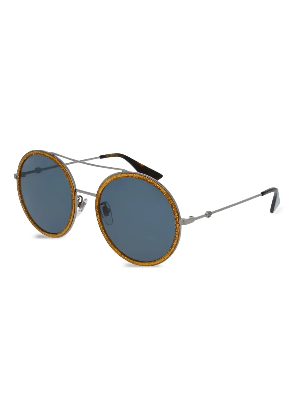 Gucci Eyewear gepolariseerde ronde zonnebril Zilver