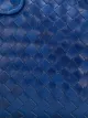 Bottega Veneta blå Intrecciato-clutch i nappalæder