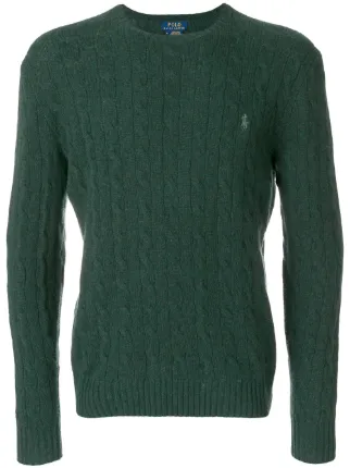 polo cable knit sweater ralph lauren side bag
