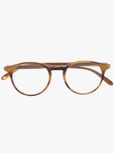 Garrett Leight Clune round-frame tortoiseshell glasses