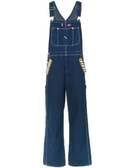 Macacão jeans pintado à mão