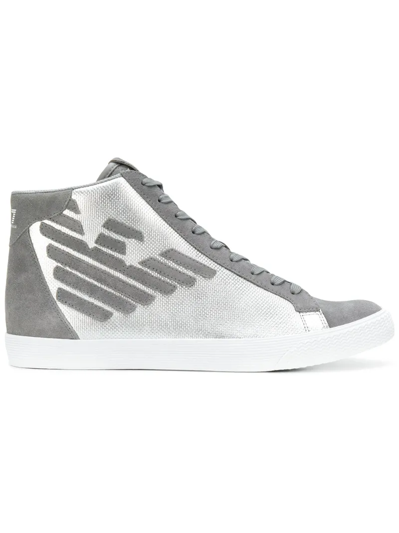 хайтопы с эффектом металлик Ea7 Emporio Armani
