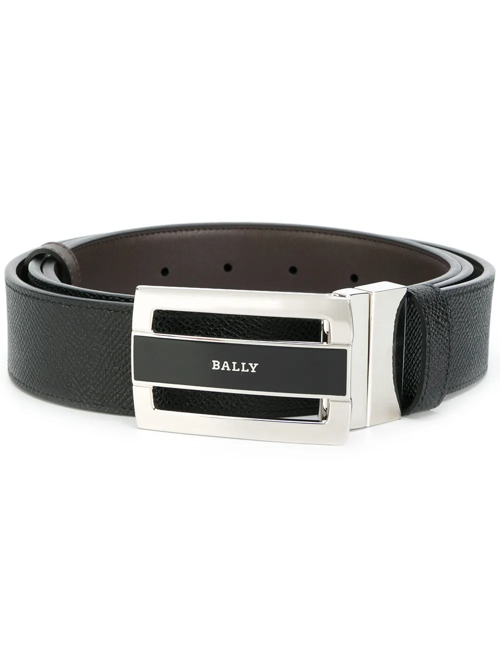 

Bally contrast buckle belt - Negro