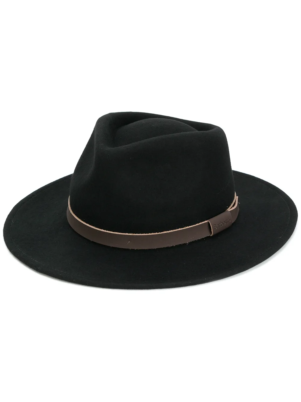 

Barbour logo embossed fedora - Black