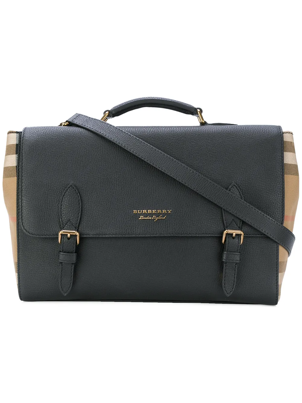 BURBERRY - チェック サッチェルバッグ