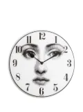 Fornasetti face painted clock - White