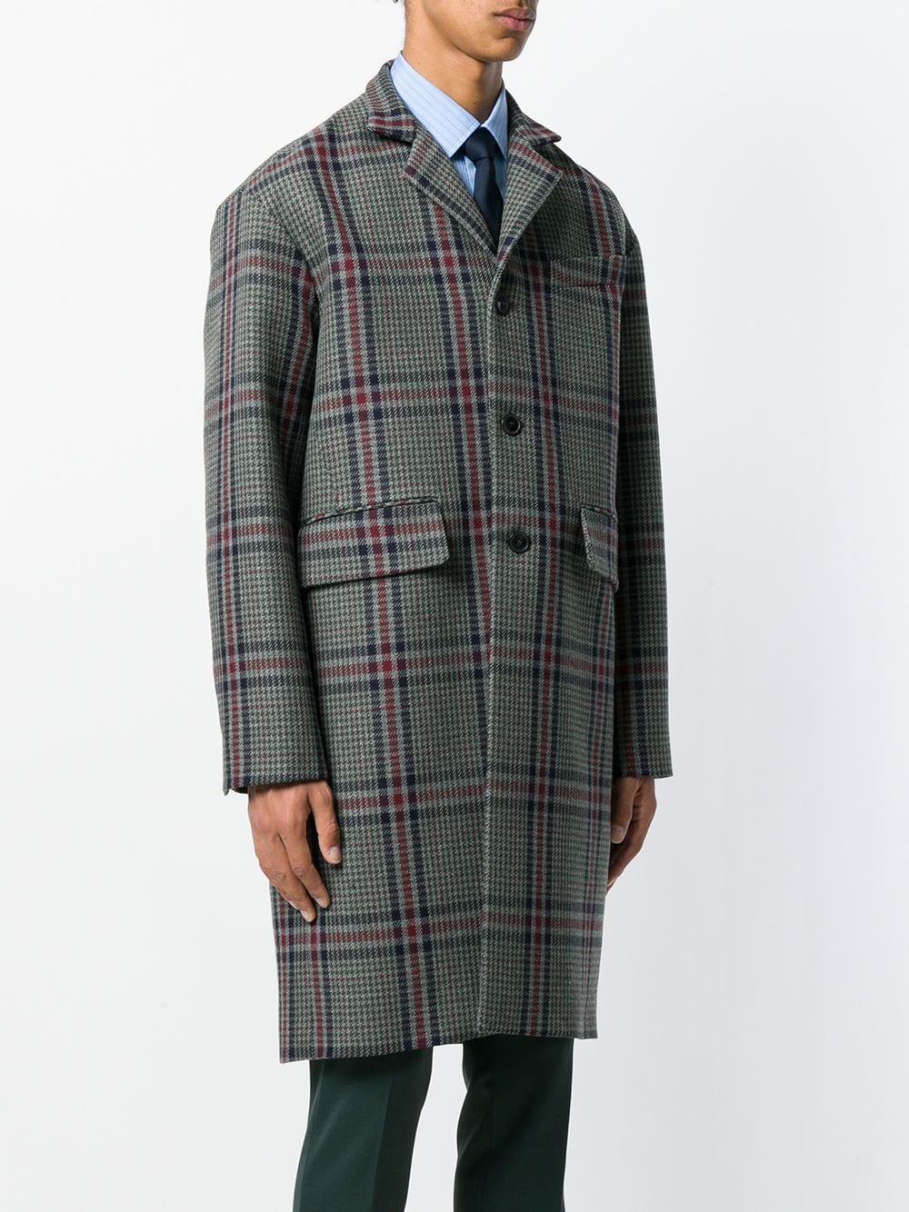 Valentino Houndstooth Single Breasted Coat - Farfetch