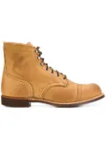 Red Wing Shoes Camel suede Iron Ranger ankle boots - Brown