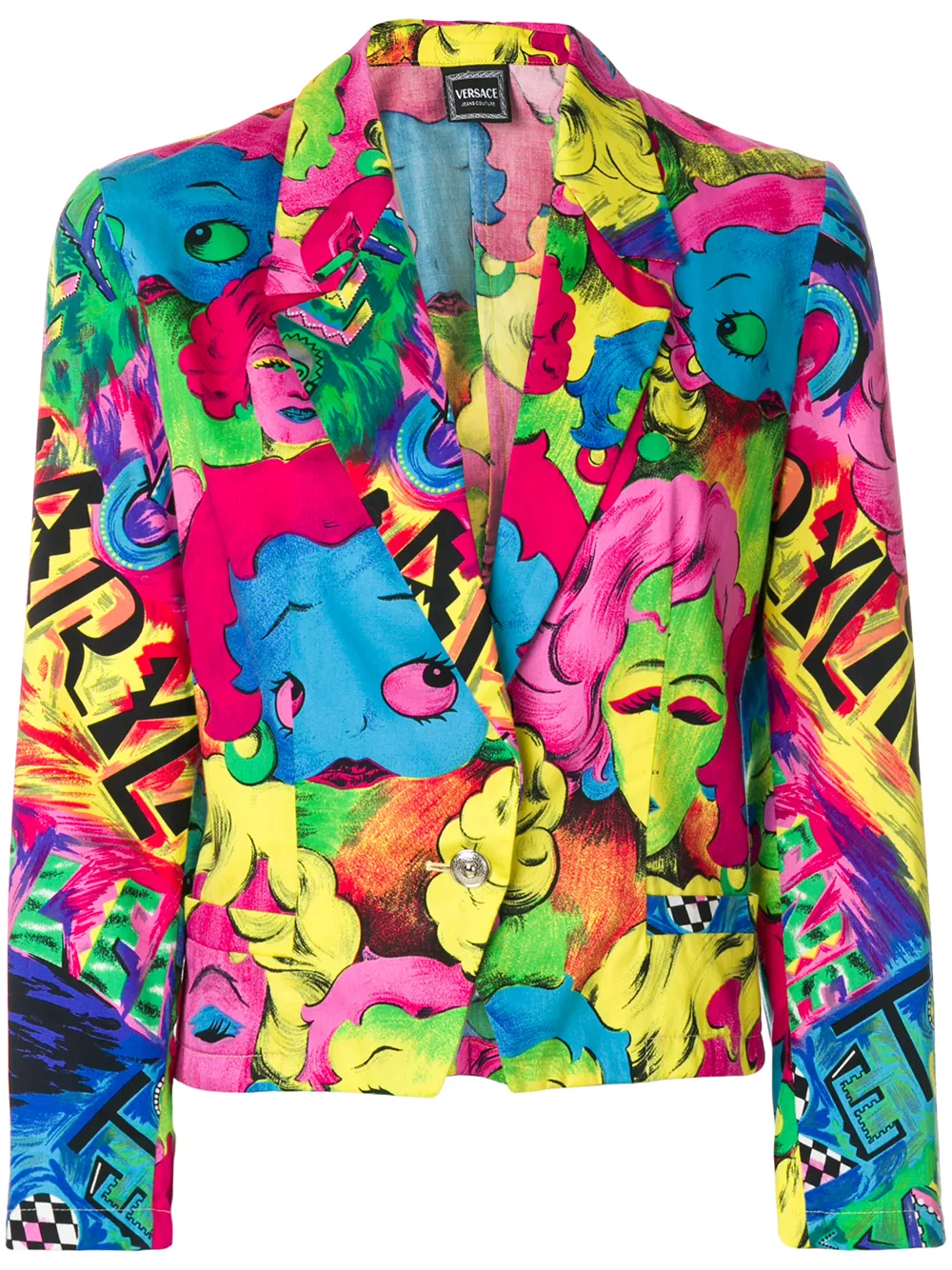 Image 1 of Versace Pre-Owned 1990s Pop Face blazer