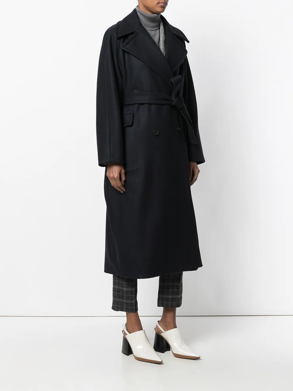 erika cavallini 束腰双排扣大衣