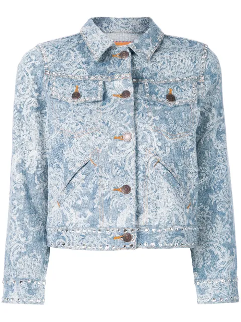 Marc Jacobs udsmykket Shrunken denimjakke
