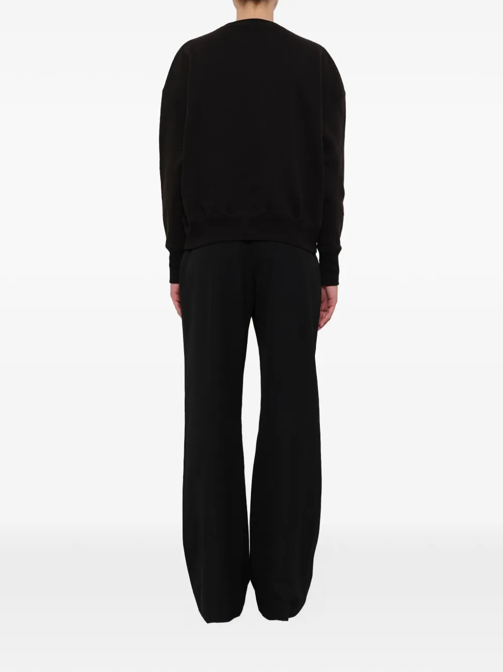  Alexander Mcqueen Sweatshirt Mit Prägung   Schwarz 