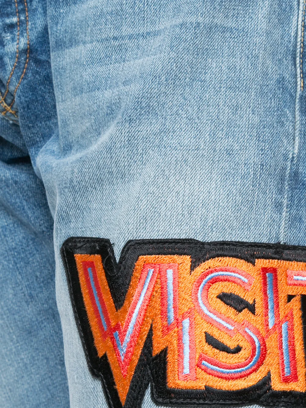 Visitor On Earth relaxed fit jeans Blauw