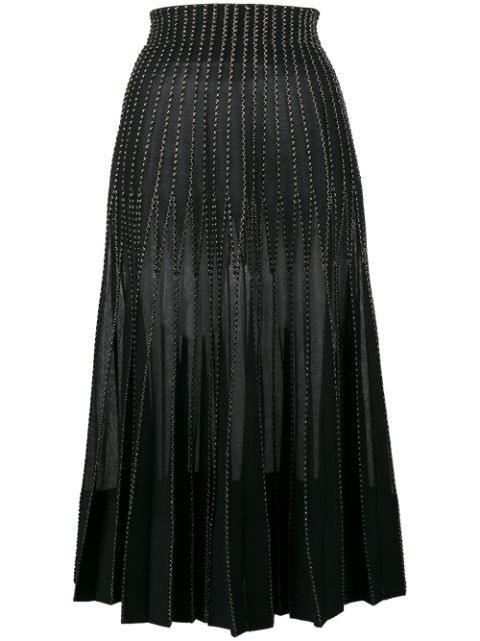 Alexander McQueen Metallic embroidered silk maxi skirt $2,087 - Shop ...