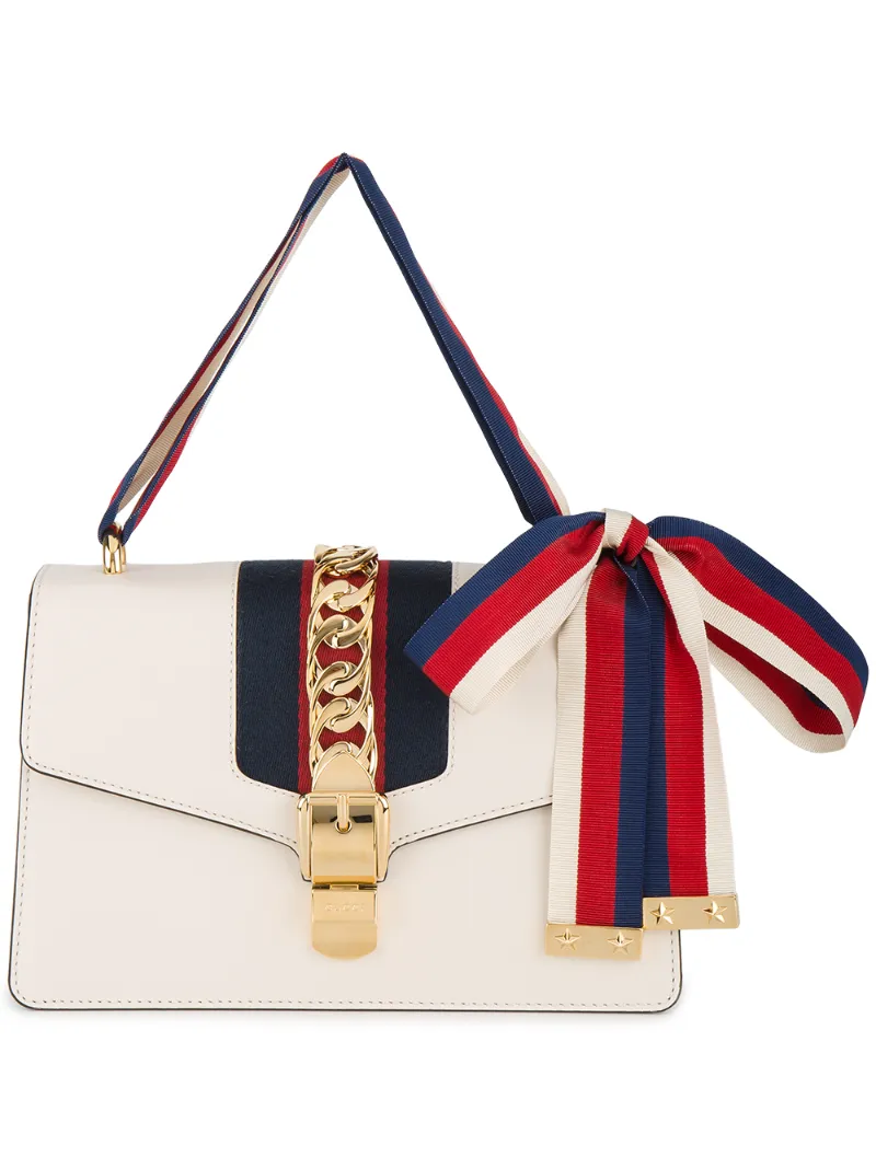 gucci sylvie small white