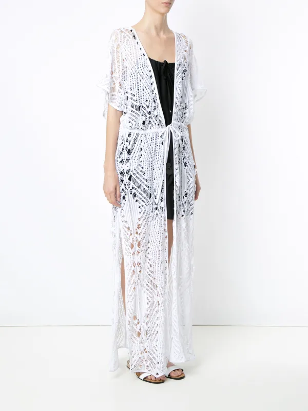 Amir Slama Knitted Beach Dress | White | FARFETCH Amir Slama Knitted Beach Dress | White | FARFETCH