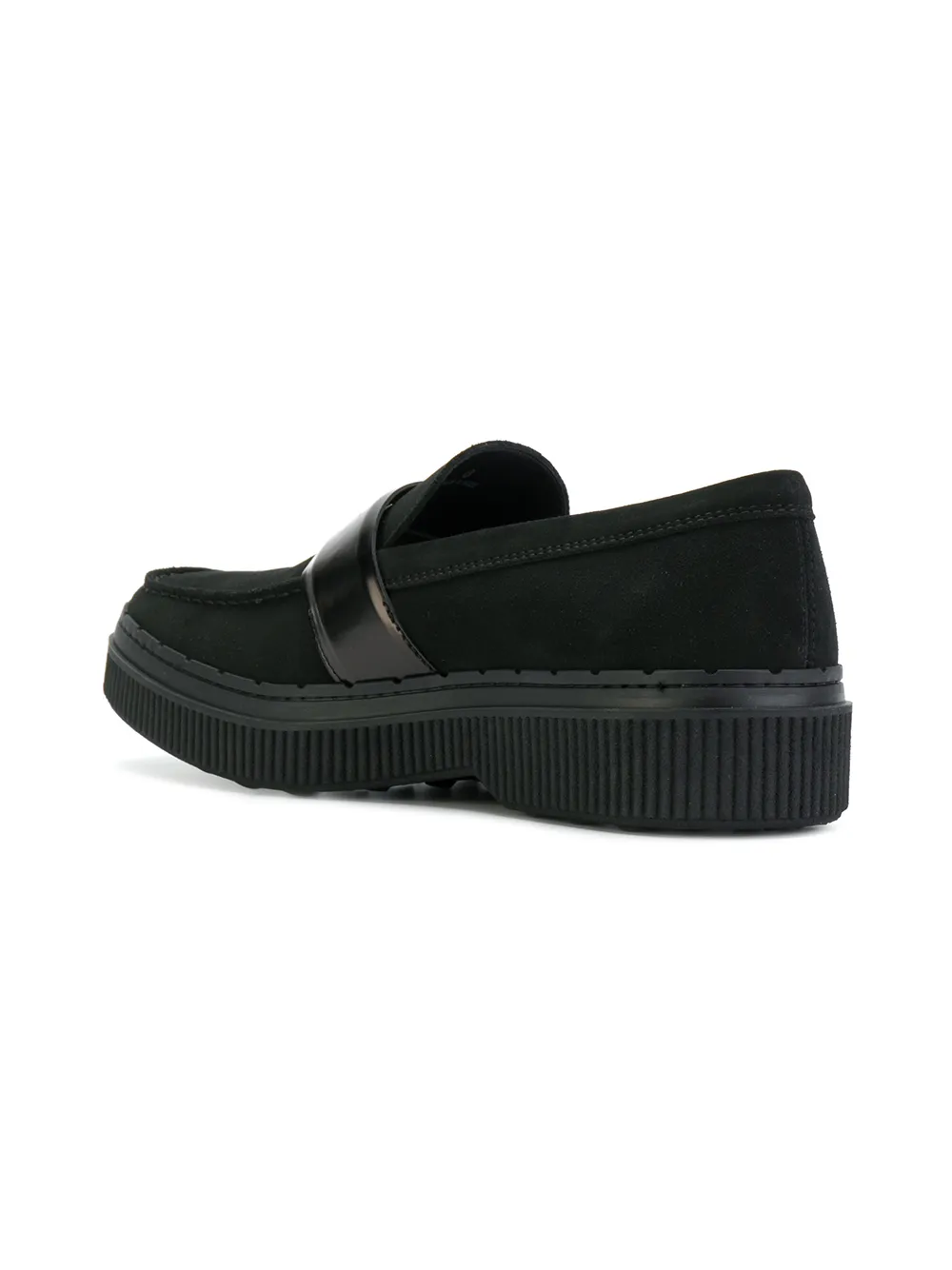 Tod's thick sole loafers Zwart