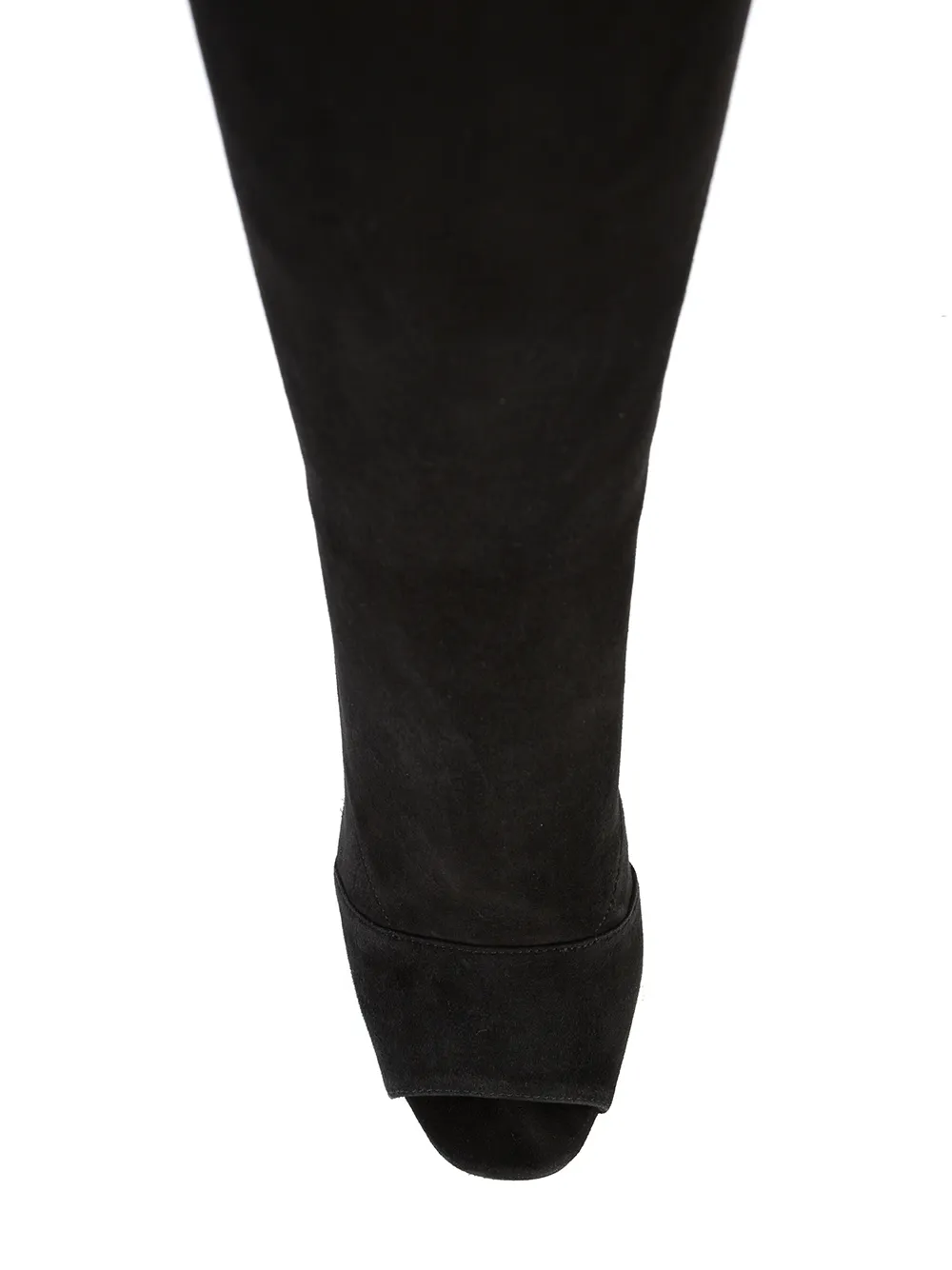 Balmain open-toe knee boots Zwart