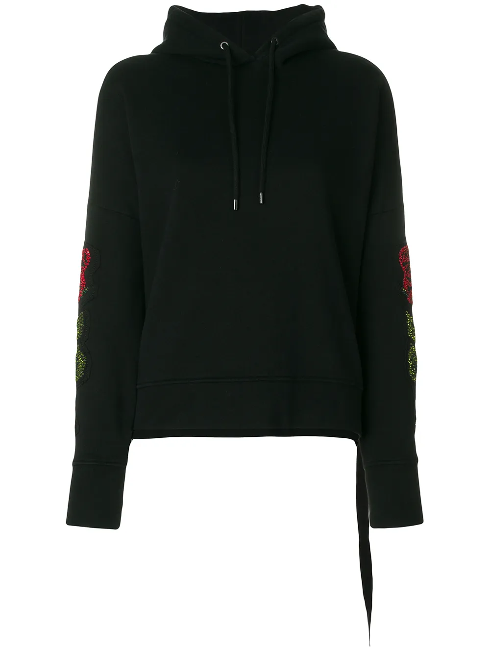 COUNTY OF MILAN sequin embroidered hoodie - Black