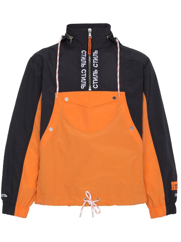 heron preston orange hoodie