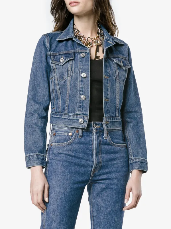 ReDone Originals Veste Trucker Jean Farfetch En fY7b6yvg
