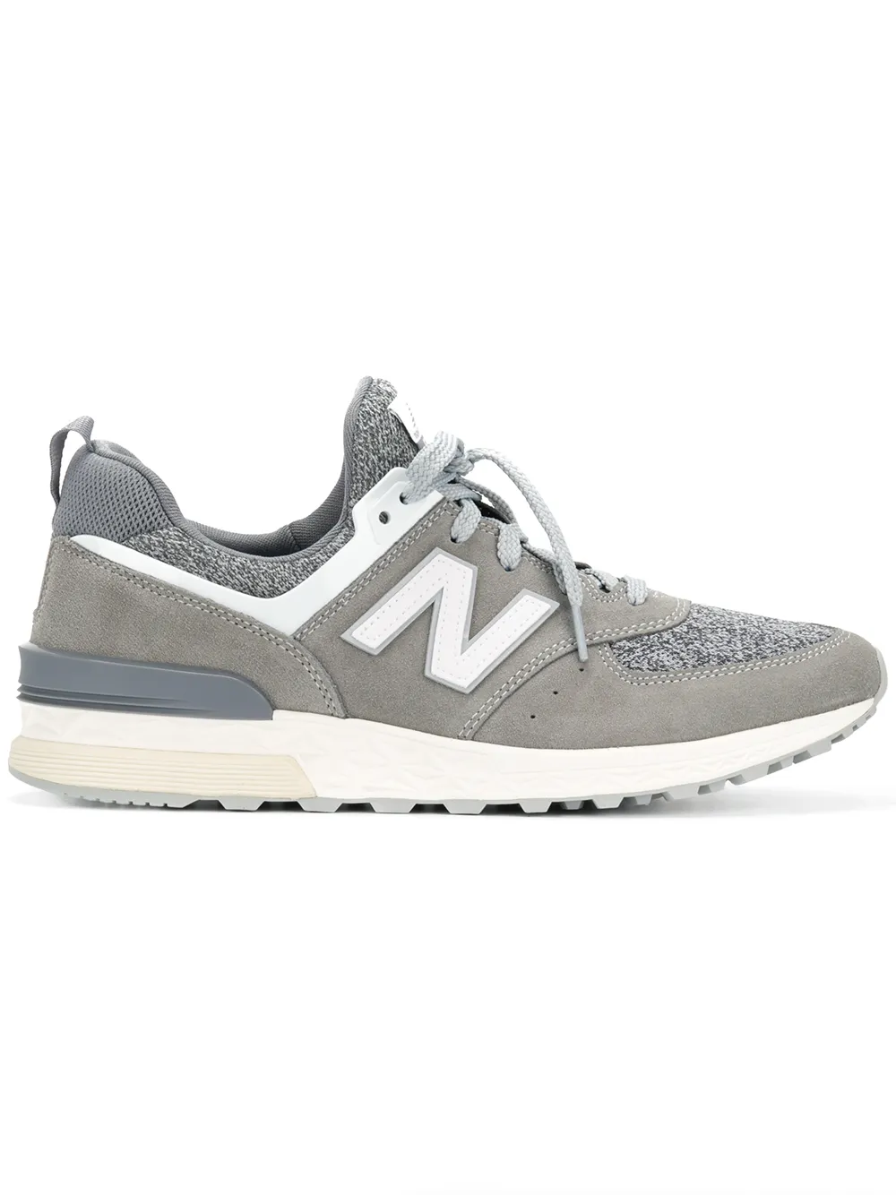 New Balance Wildleder-Sneakers mit Logo - Grau