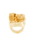 Coup De Coeur Vortex stone ring - Metallic