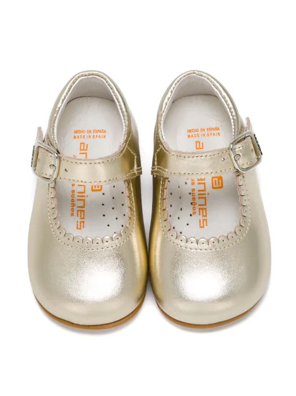 Shop Andanines Shoes Scalloped Detail Ballerinas With Express Delivery Farfetch