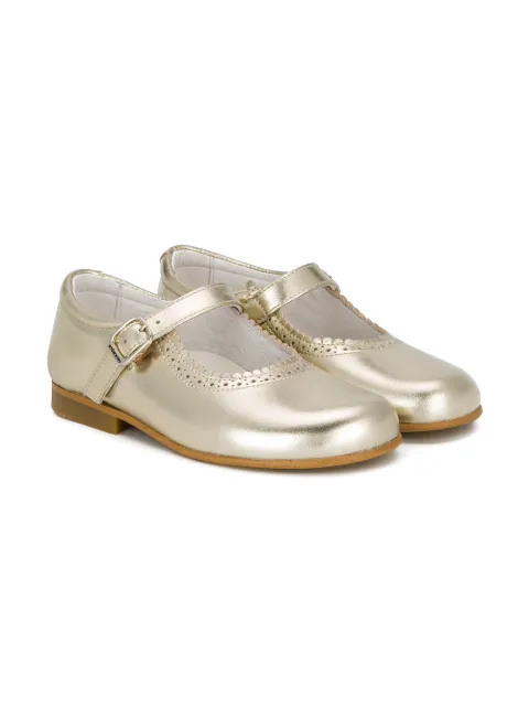 Andanines Shoes scalloped detail ballerinas