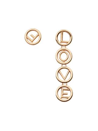 Fendi Love Earrings Farfetch Fendi Love Earrings