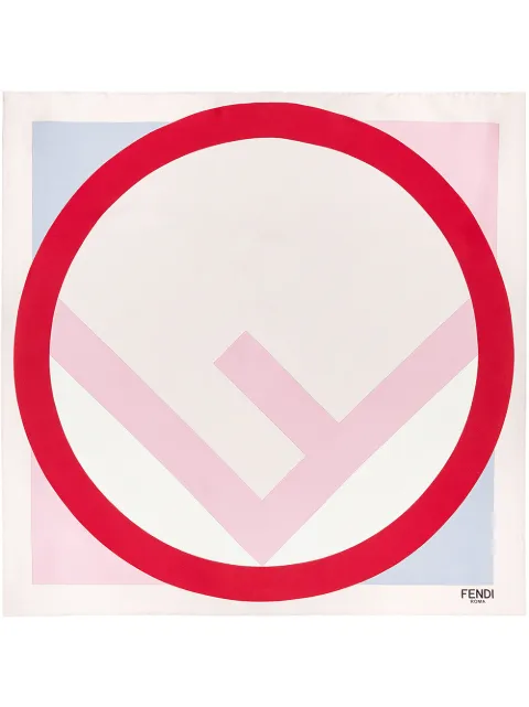 FENDI FENDI SEIDENSCHAL MIT LOGO-PRINT - MEHRFARBIG