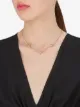 Fendi short logo charm necklace