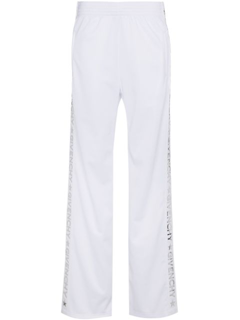 givenchy logo stripe track pants